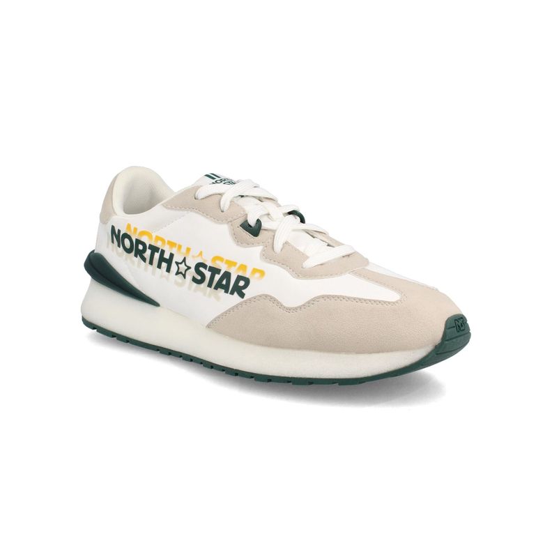 Zapatilla Hombre North Star Retronova Blanco-Verde-1