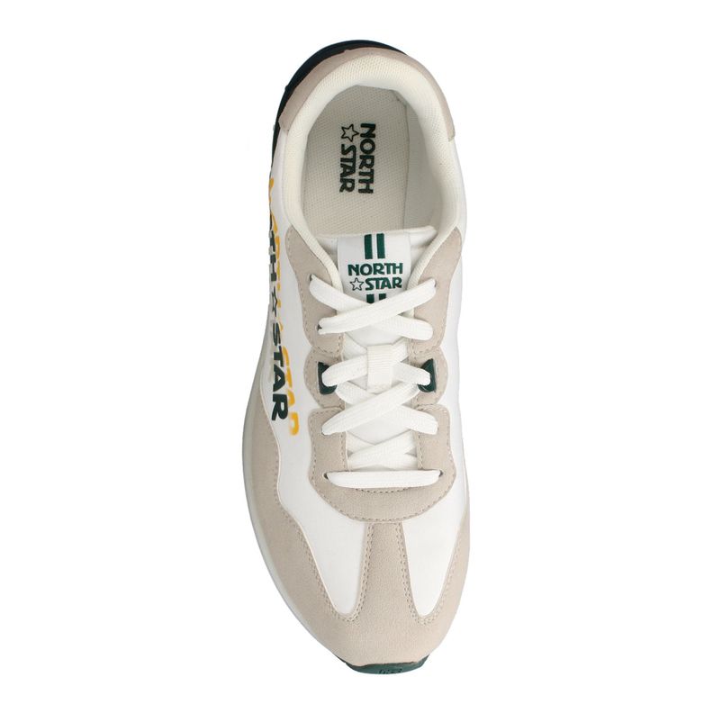 Zapatilla Hombre North Star Retronova Blanco-Verde-3