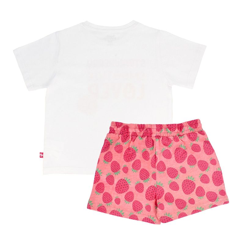 Pijama Niña Bubblegummers Shake Rosado-1