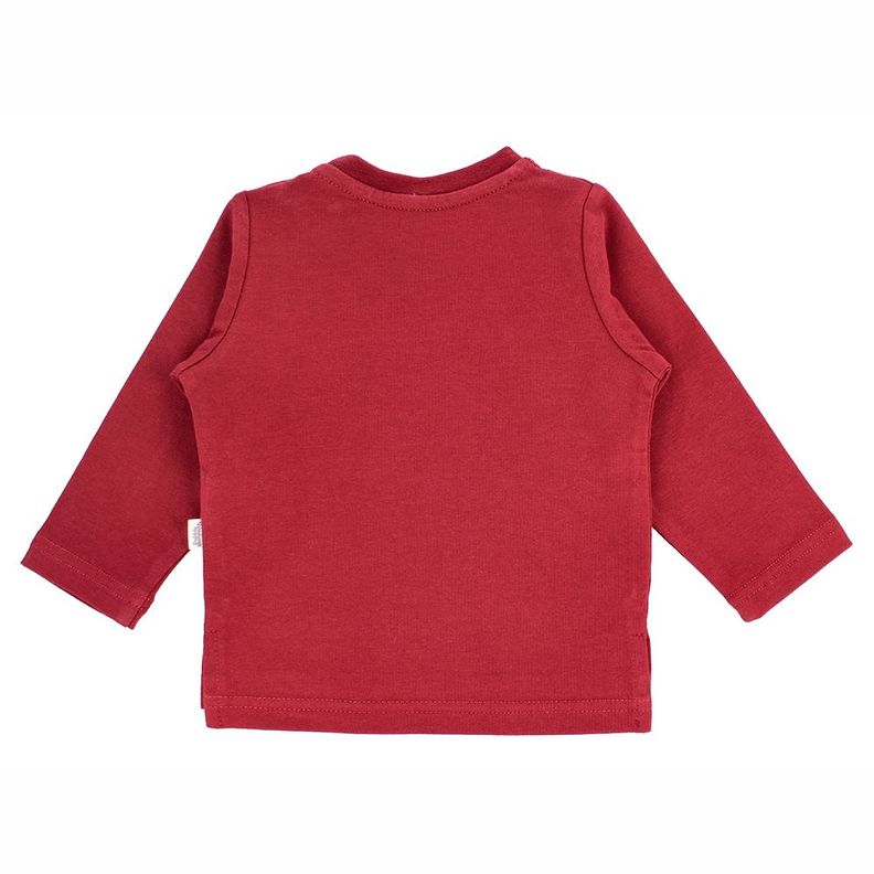 Polera Manga Larga Niño Bubblegummers Mateo Borgoña-1