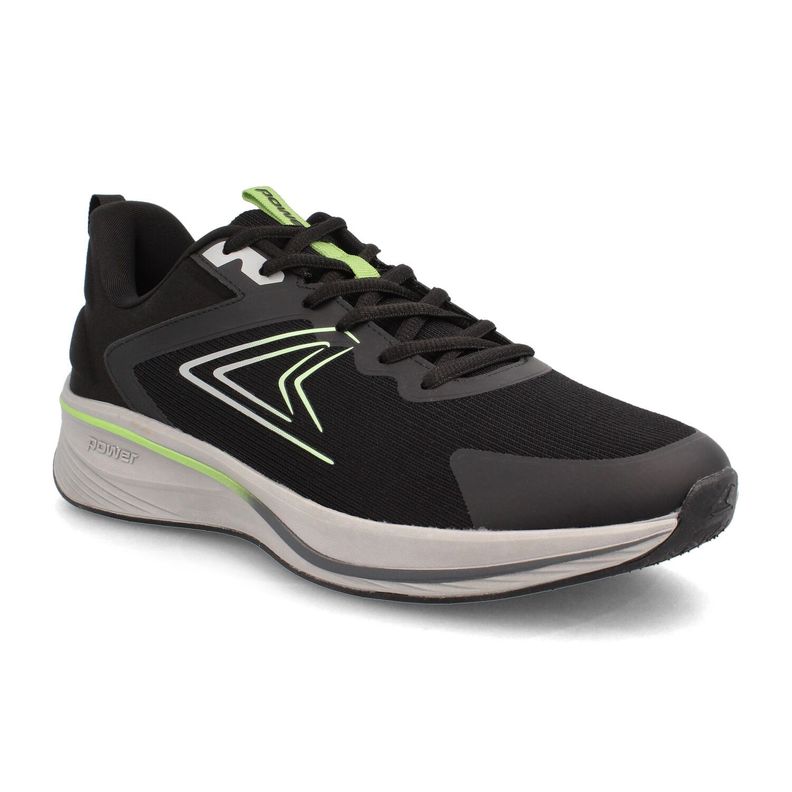 Zapatilla Hombre Power Swift Negro-Gris Claro-1