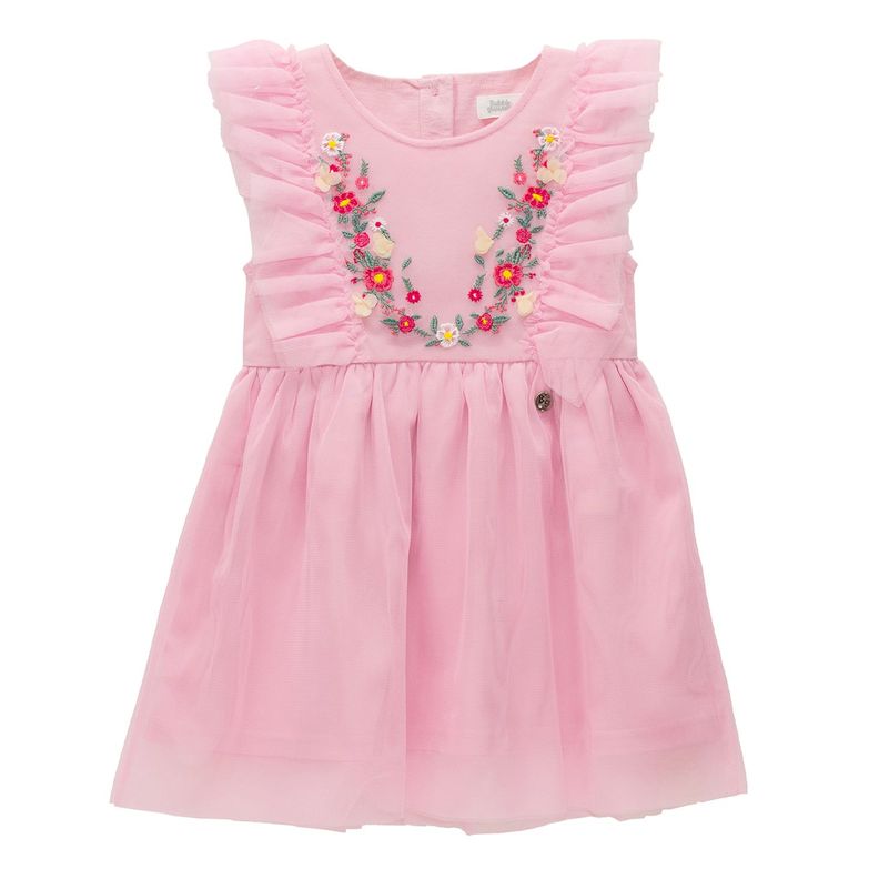 Vestido Niña Bubblegummers Magnolia Rosado Teens-0