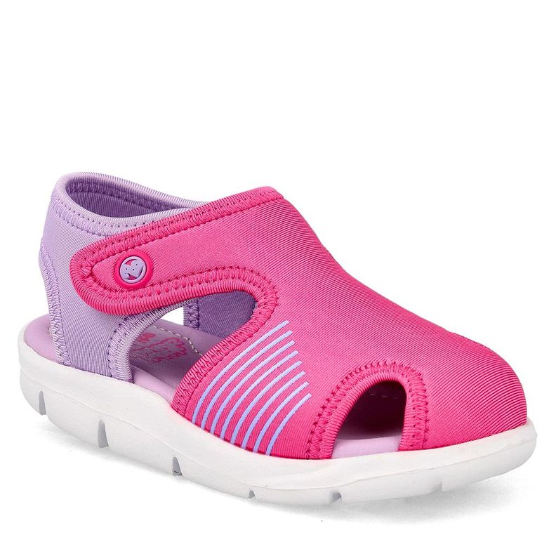 Sandalia  Niño Bubblegummers Bentley Rosado-Lila-0
