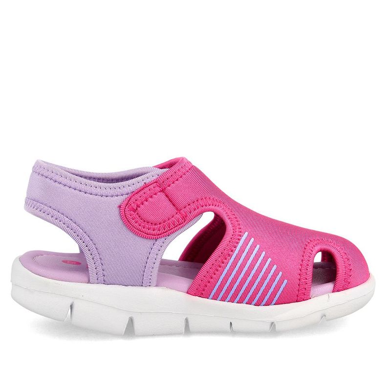 Sandalia  Niño Bubblegummers Bentley Rosado-Lila-4