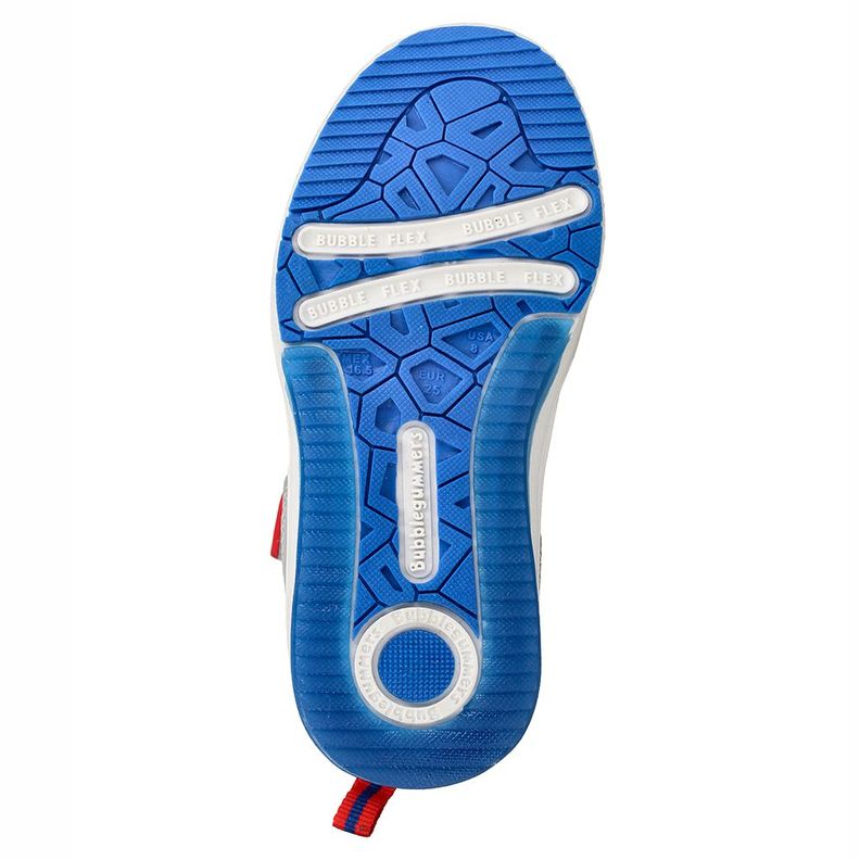 Zapatilla Niño Bubblegummers Luces Neon Blanco-Gris-6