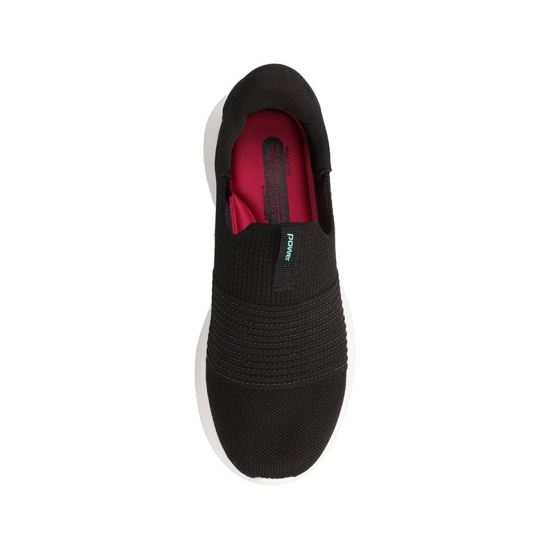 Zapatilla Mujer Power N-Walk Akari Easyslide Negro-3