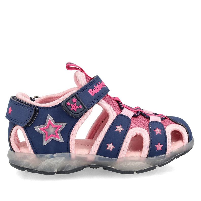 SANDALIA NIÑA BUBBLEGUMMERS UNAI AZUL MARINO 26-29-4