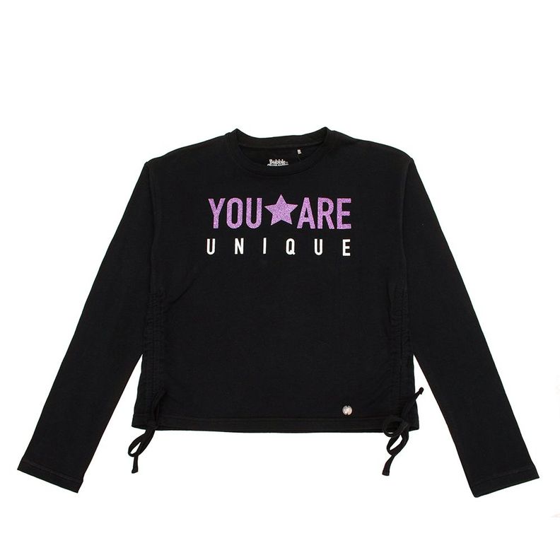 Polera Manga Larga Niña Bubblegummers Lilly Negro-0
