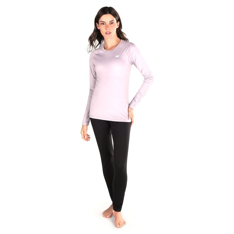 Primera Capa Mujer Weinbrenner First Layer Warm Top Lila-3