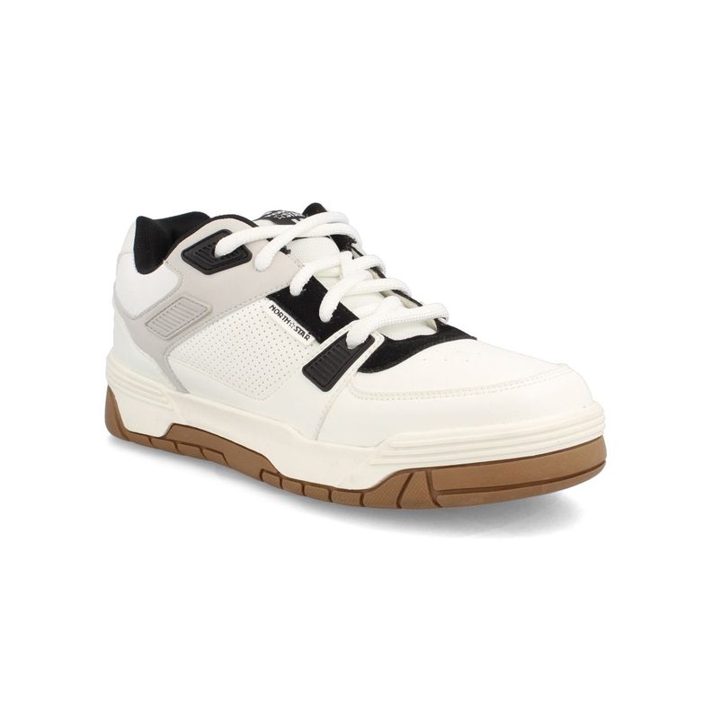 Zapatilla Hombre North Star Skater Chunk Blanco-Negro-1