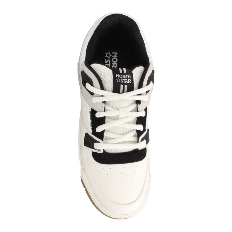 Zapatilla Hombre North Star Skater Chunk Blanco-Negro-3