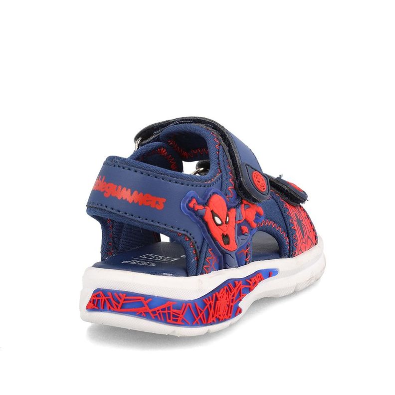 Sandalia  Niño Bubblegummers Spiderman 4 Azul-Rojo-3