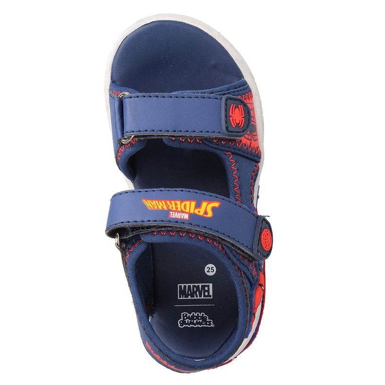 Sandalia  Niño Bubblegummers Spiderman 4 Azul-Rojo-5