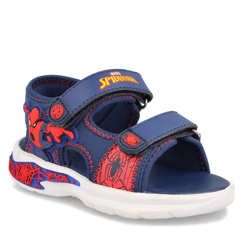 Sandalia  Niño Bubblegummers Spiderman 4 Azul-Rojo-1