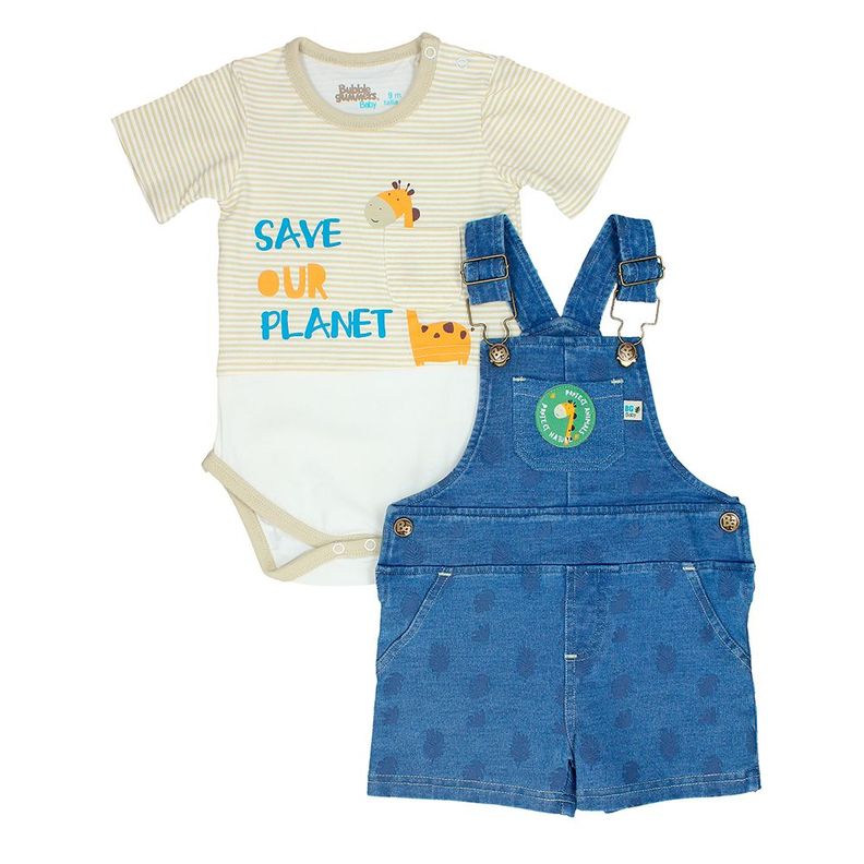 CONJUNTO NIÑO BUBBLEGUMMERS ELEVATED NATURE BLUE