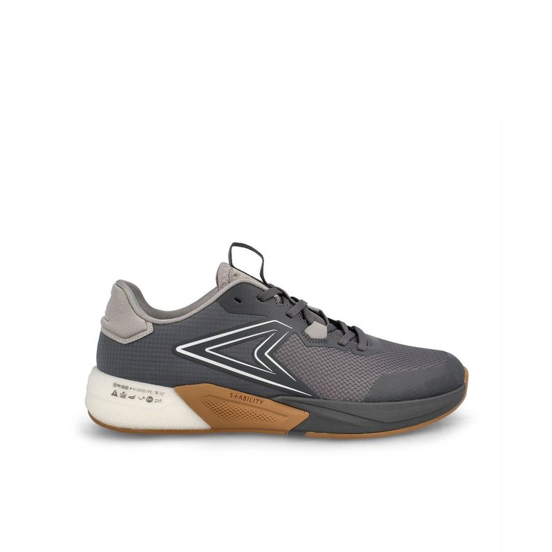 Zapatilla Hombre Power Xorise+300 Tr Axel Gris-Amarillo-0