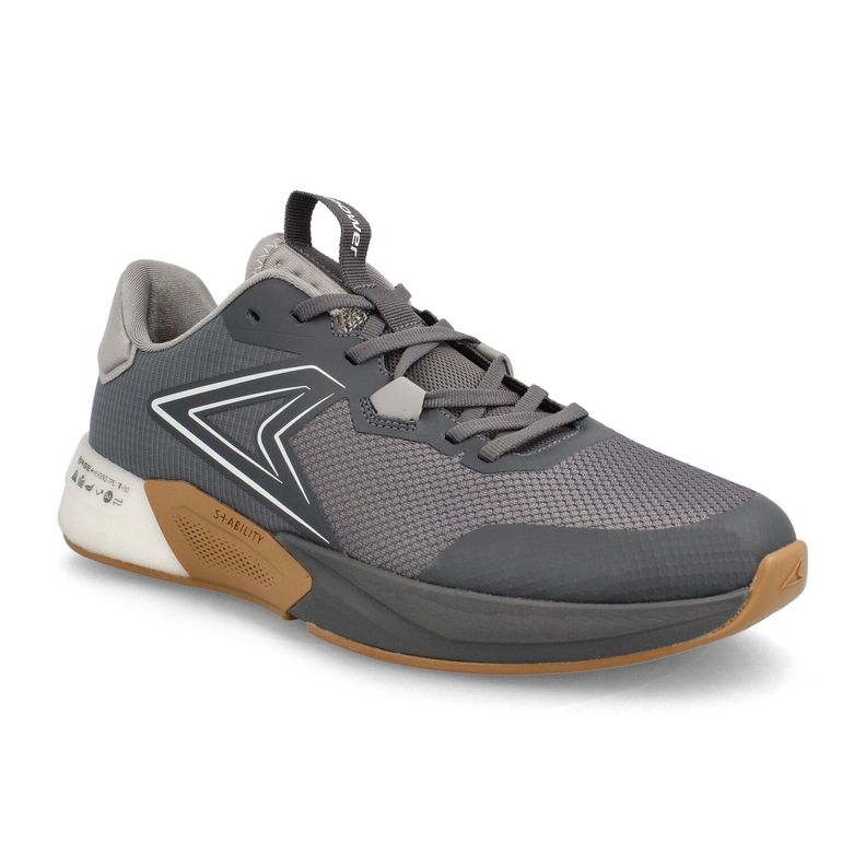 Zapatilla Hombre Power Xorise+300 Tr Axel Gris-Amarillo-1