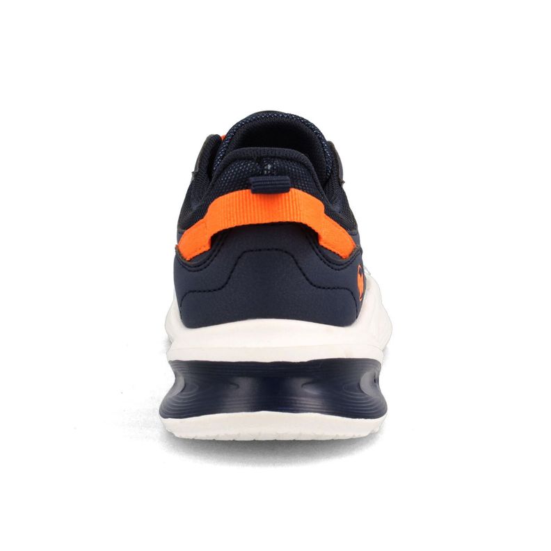 Zapatilla Niño Bubblegummers Dynamic Azul-Naranjo-2