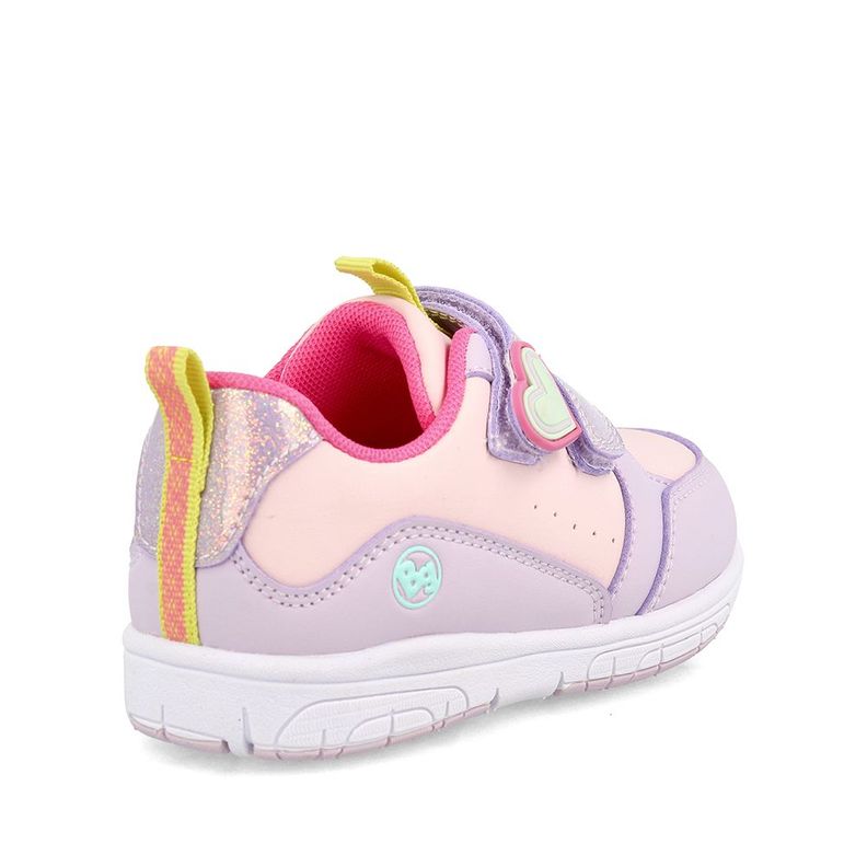 Zapatilla Niña Bubblegummers Soft Walker Lila-3