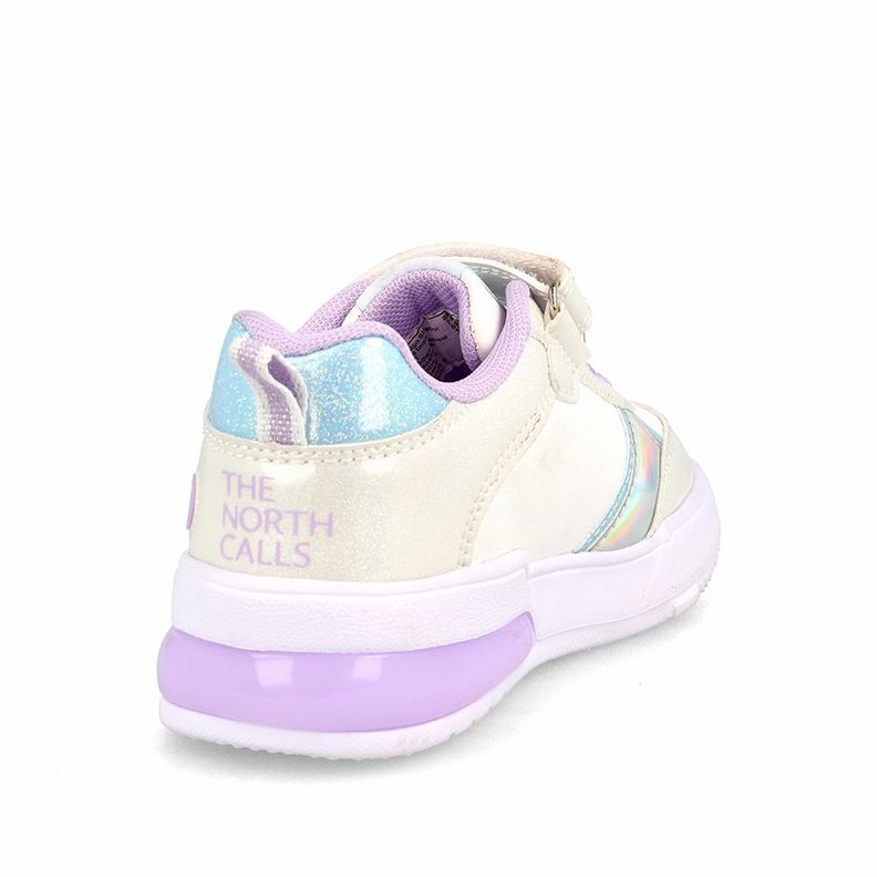 Zapatilla Niña Bubblegummers Luces Frozen Disney Blanco-Aqua-3