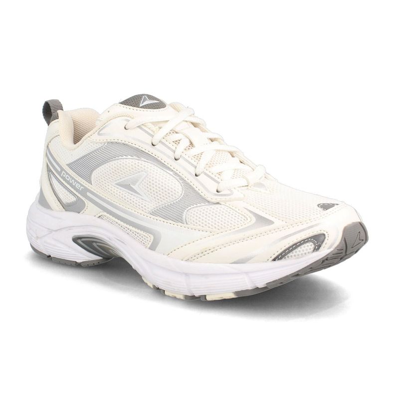 Zapatilla Mujer Power Zeta Relic Blanco-Plateado-1