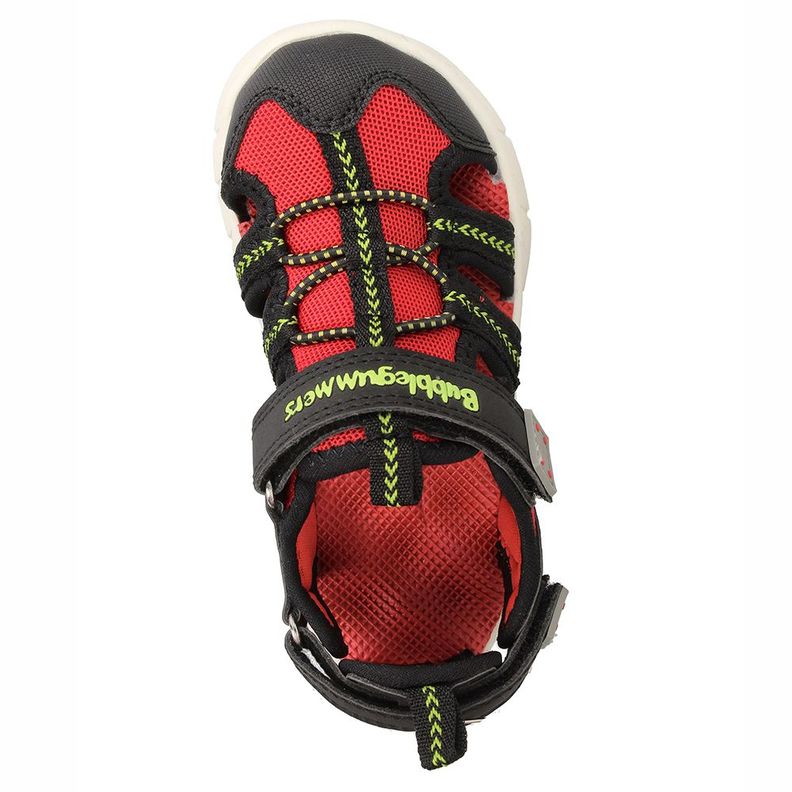 Sandalia  Niño Bubblegummers Domenico Negro-Rojo-5