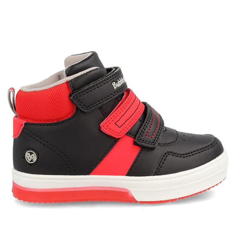 Botín Niño Luces Bubblegummers Neon Negro-4