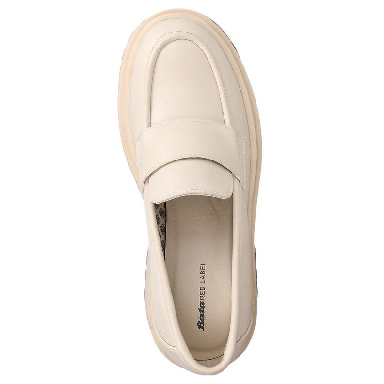 Mocasin Mujer Bata Red Label Raffa Blanco-5