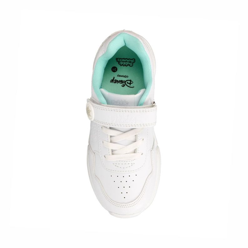 Zapatilla Escolar Niña Bubblegummers Frozen Blanco-Aqua-3