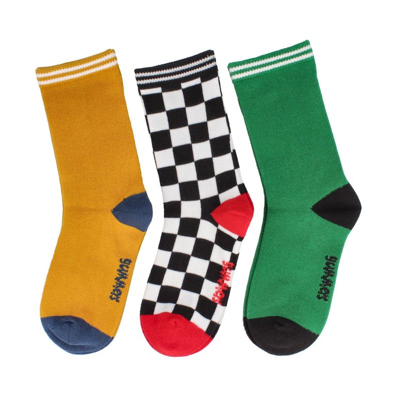 Calcetín Niño Bubblegummers Check Multicolor-1