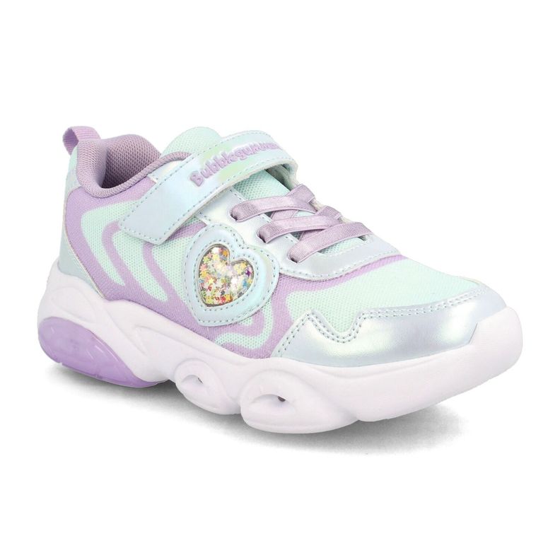 Zapatilla Niña Bubblegummers Dakota  Verde-Lila-1
