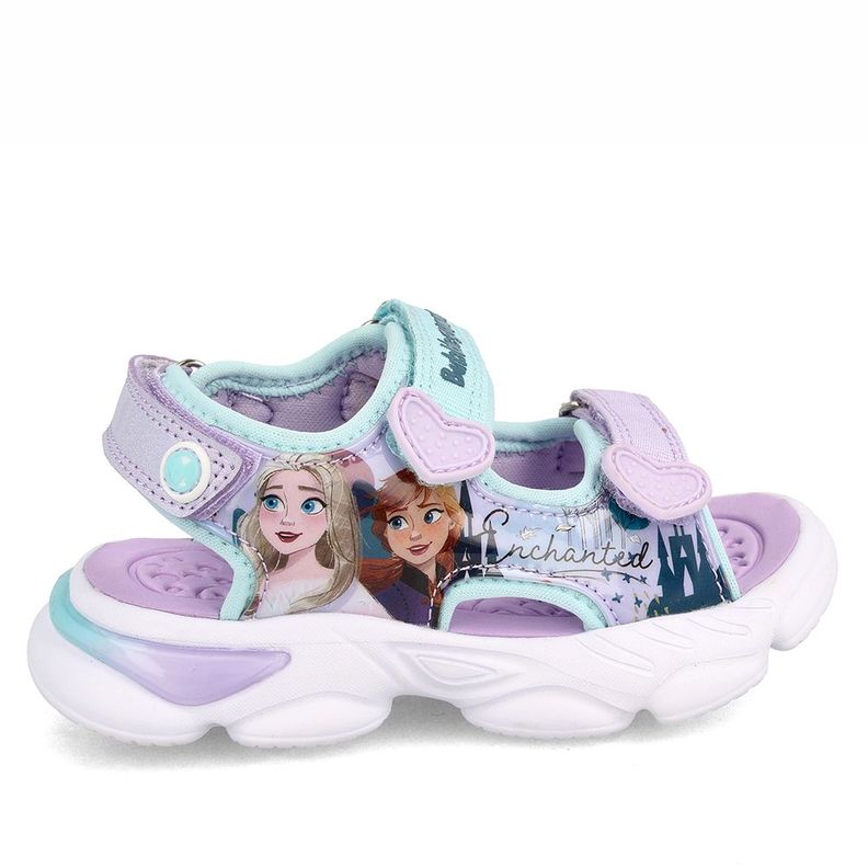 Sandalia  Niña Bubblegummers Frozen 3 Lila-Aqua-4