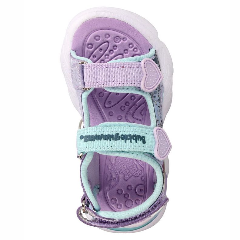 Sandalia  Niña Bubblegummers Frozen 3 Lila-Aqua-5