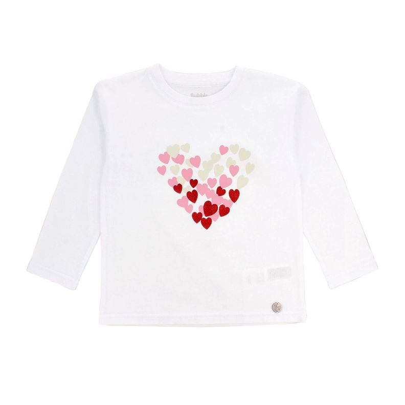 Poleras Manga Larga Niña Bubblegummers Guinea Blanco-0