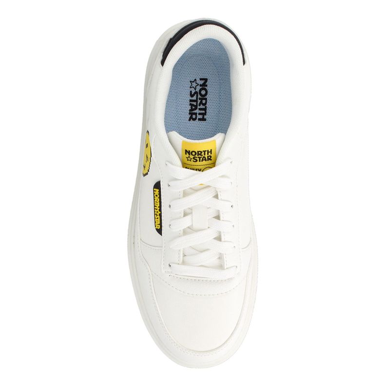 Zapatilla Mujer North Star SmileyWorld Replay Blanco-3