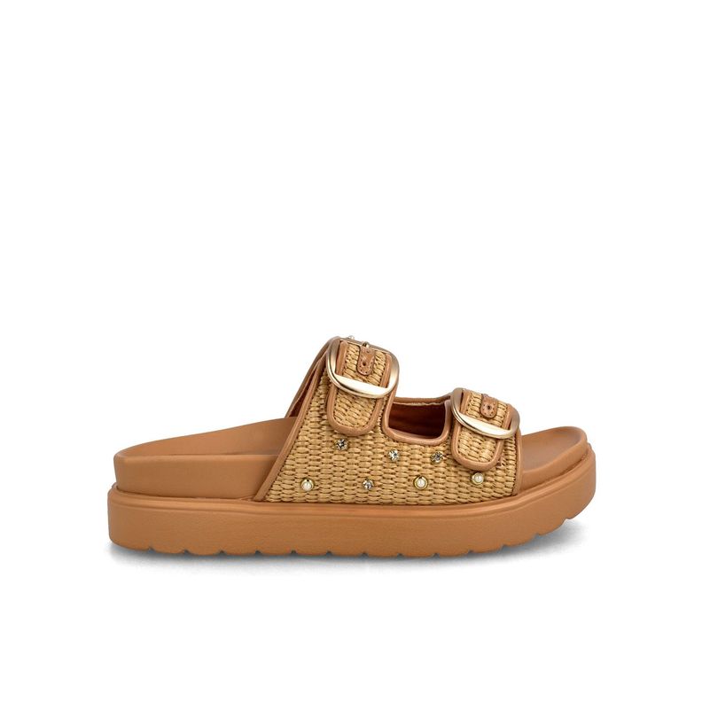 Sandalia Mujer Bata Barack Beige