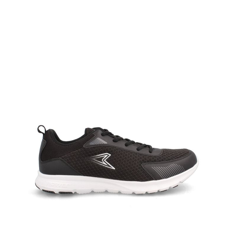 Zapatilla Hombre Power Wave Belmonte Negro-Blanco-1