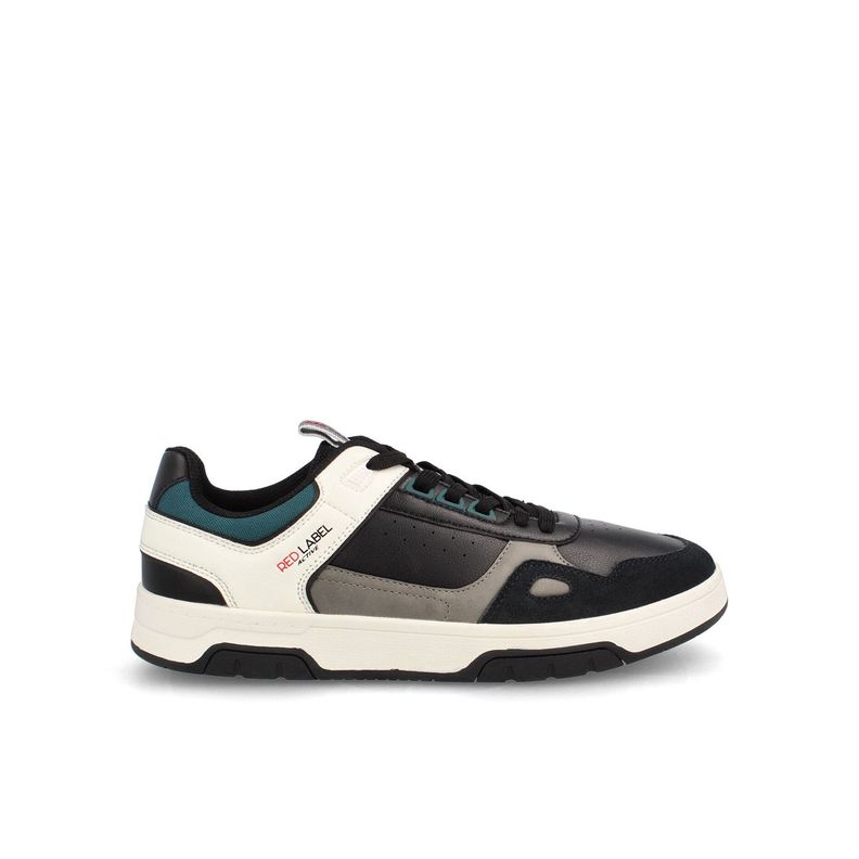 Zapatilla Hombre Bata Red Label Martin Negro - Blanco-0