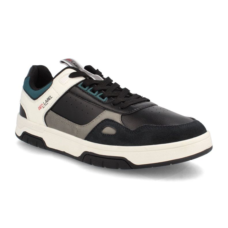 Zapatilla Hombre Bata Red Label Martin Negro - Blanco-2