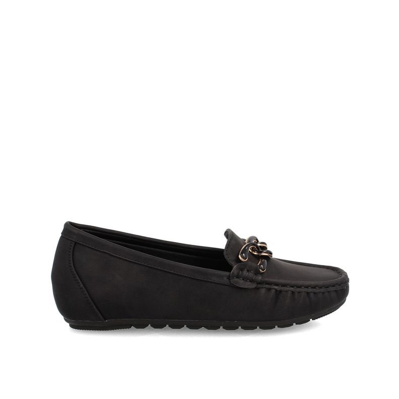Mocasin Mujer Bata Comfit Cathina Negro-0