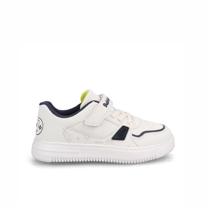 Zapatilla Nino Bubblegummers Juno Blanco - Azul Marino