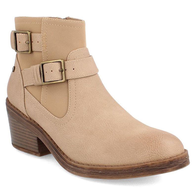 BOTÍN TEXANO MUJER BATA BIANCA BEIGE