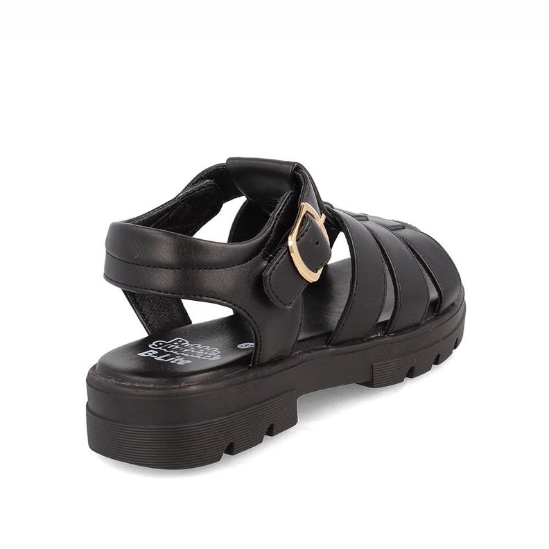 Sandalia  Niña Bubblegummers Dunia Negro-3