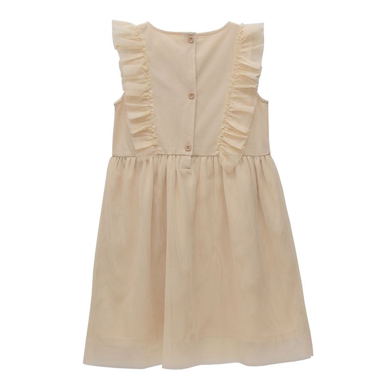 Vestido Niña Bubblegummers Magnolia Beige Teens-1