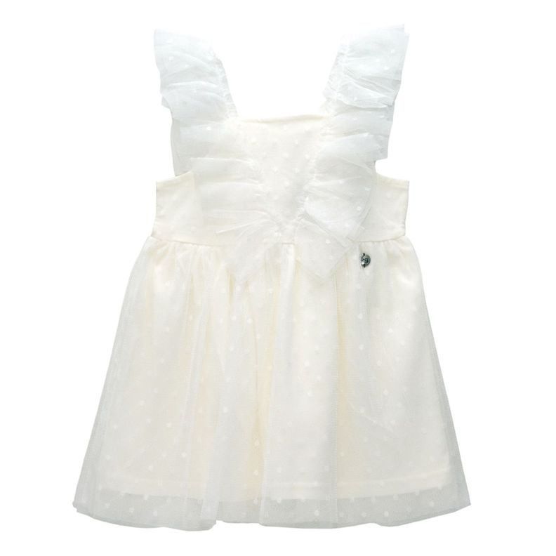 Vestido Niña Bubblegummers Laurina Crema Teens-0