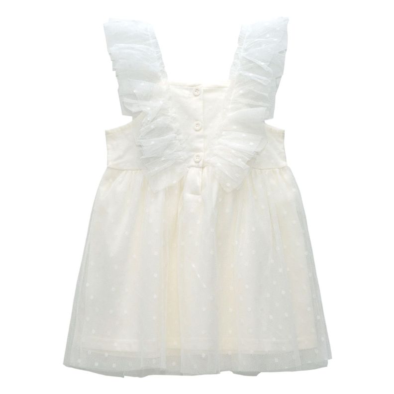 Vestido Niña Bubblegummers Laurina Crema Teens-1