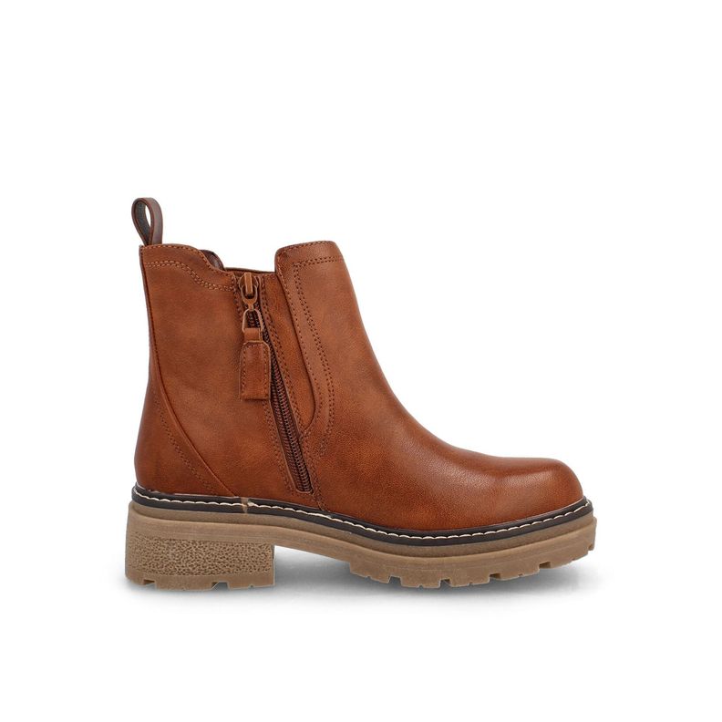 Botín Mujer Bata Ximena Camel-0