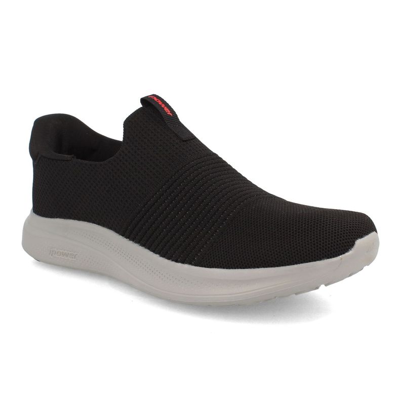 Zapatilla Hombre Power N-Walk Akari Easyslide Negro-Blanco-1