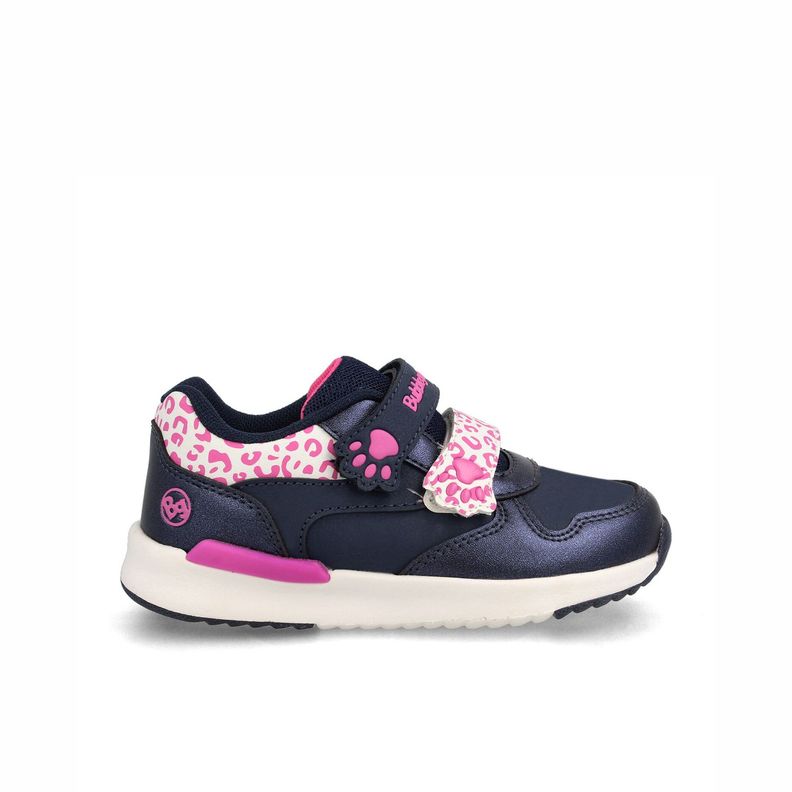 Zapatilla Nina Bubblegummers Speed Lite Azul Marino - Fucsia 18