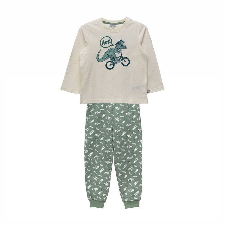 Pijamas Niño Bubblegummers Burgos Verde-0